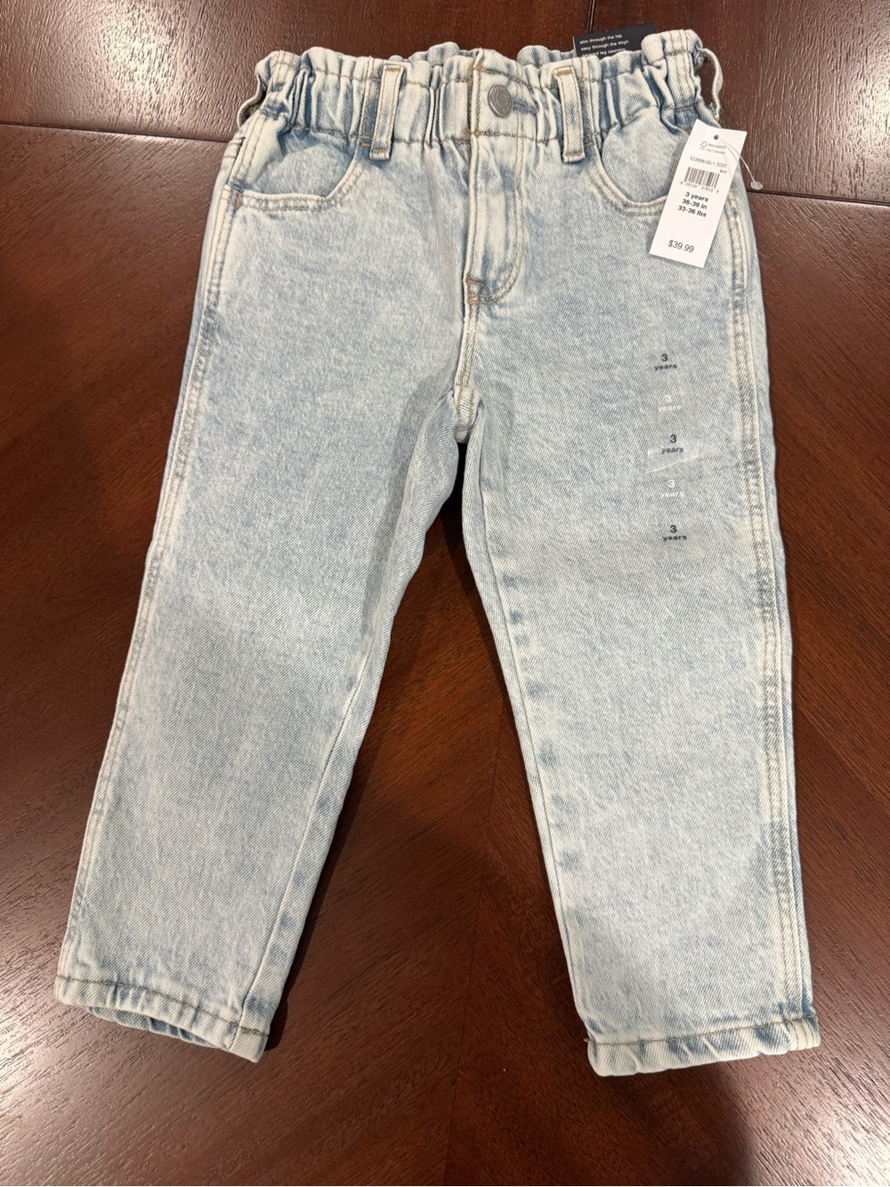 GAP Light Blue Girls' Jeans with Elastic Waist